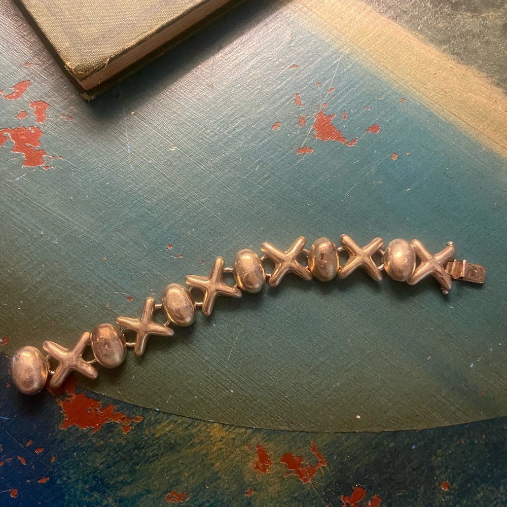 Solid Sterling Silver Xoxo Bracelet - image 3